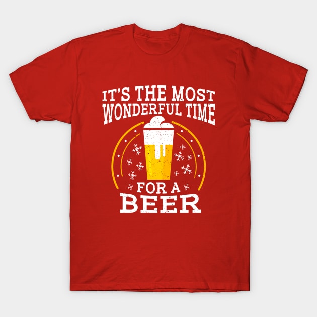 Its The Most Wonderful Time For A Beer T-Shirt by stuffbyjlim